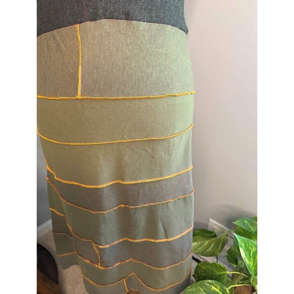 Handmade Upcycled Cotton Patchwork Serged skirt by Jeorjia Shea - Picture 7 of 7